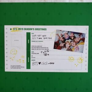 K-POP Group BTS Season's Greeting Package 2019 Read Description